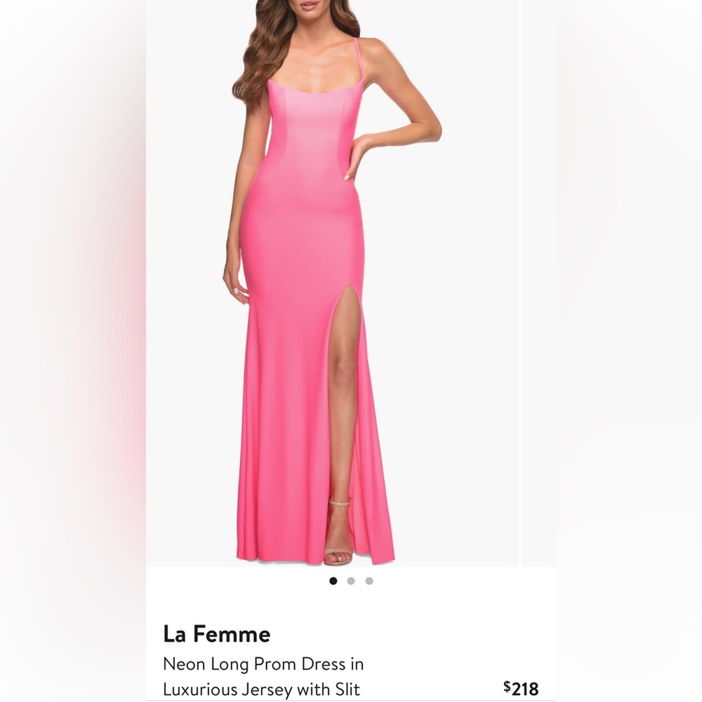La femme prom dress size 00 neon pink